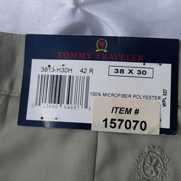 Tommy Hilfiger 38x30 Traveler Micro Tech Tan Pants - Picture 11 of 16